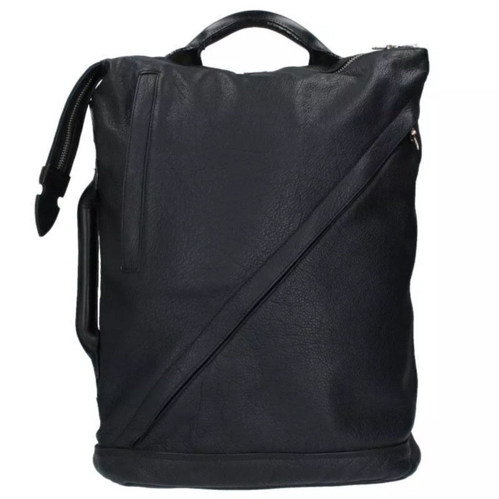 Chrome Hearts Black Leather Backpack